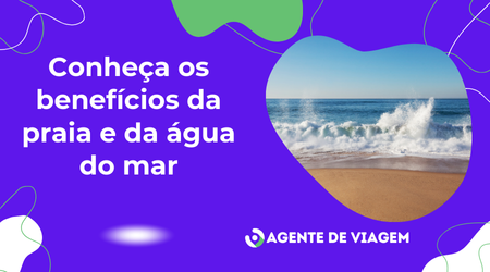 benefícios da praia e da água do mar