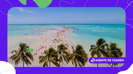 praia que desaparece na maré alta, em Alagoas
